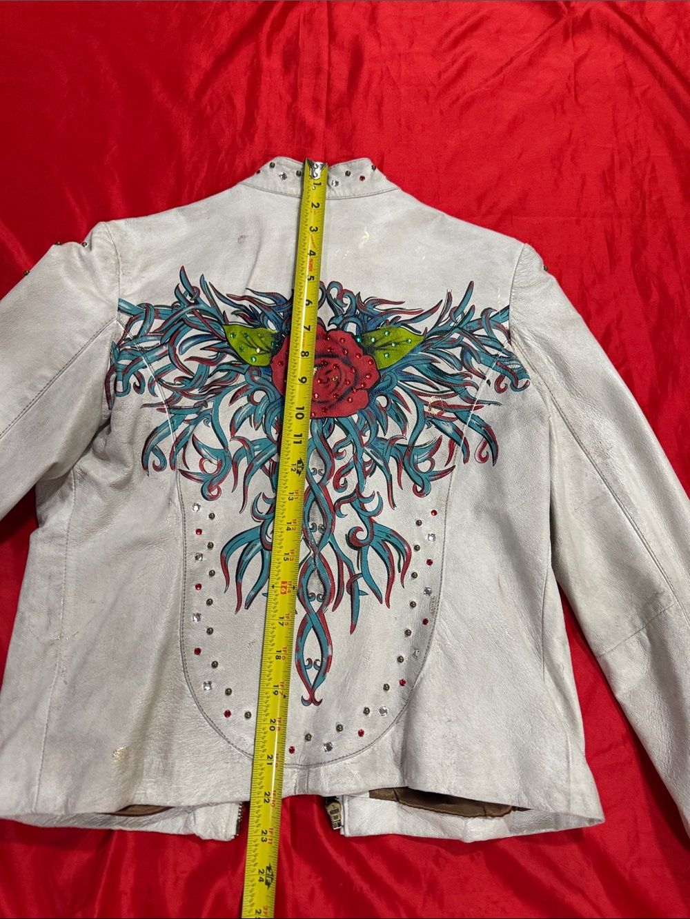 WOW POSHMARK - Authentic Wilson’s Leather White Specialty Leather Bomber Jacket - Picture 10 of 15